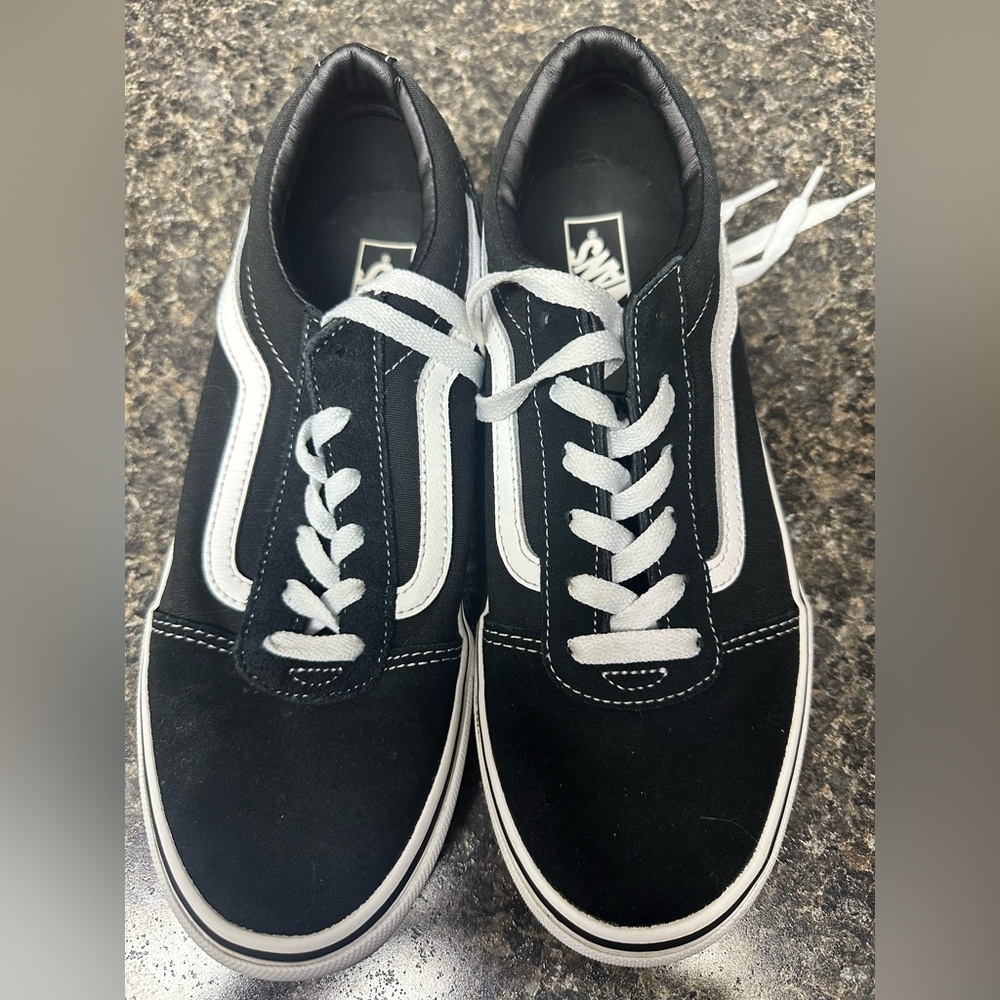 Vans Black and White Old Skool Sneakers